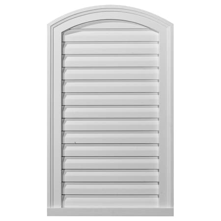 Ekena Millwork Eyebrow Urethane Gable Vent Louver, Non-Functional, 18"W x 17"H GVEY18X17D